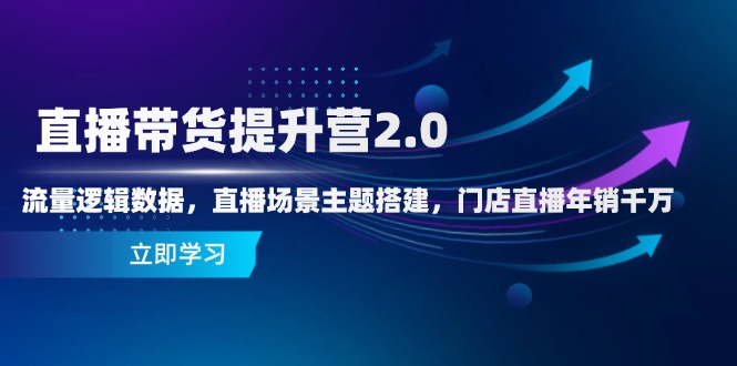 直播带货提升营2.0：流量逻辑数据，直播场景主题搭建，门店直播年销千万 - HEIXMI（中国站）-HEIXMI（中国站）