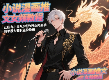 小说漫画推文女频教程，让所有小白从0成为行业内高手，简单暴力兼职轻松挣米 - HEIXMI（中国站）-HEIXMI（中国站）