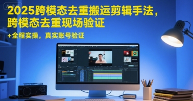 2025跨模态去重搬运剪辑手法，跨模态去重现场验证 +全程实操，真实账号验证 - HEIXMI（中国站）-HEIXMI（中国站）