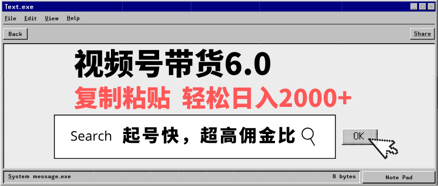 视频号带货6.0，轻松日入2000+，起号快，复制粘贴即可，超高佣金比-HEIXMI（中国站）