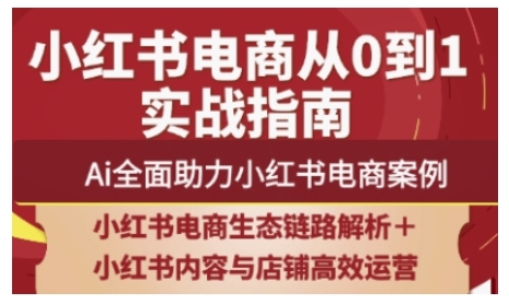 2025小红书电商全链路运营，Ai全面助力小红书电商案例-HEIXMI（中国站）