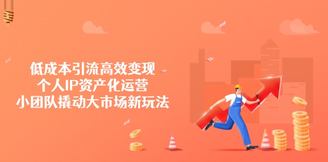 低成本引流高效变现，个人IP资产化运营，小团队撬动大市场新玩法-HEIXMI（中国站）