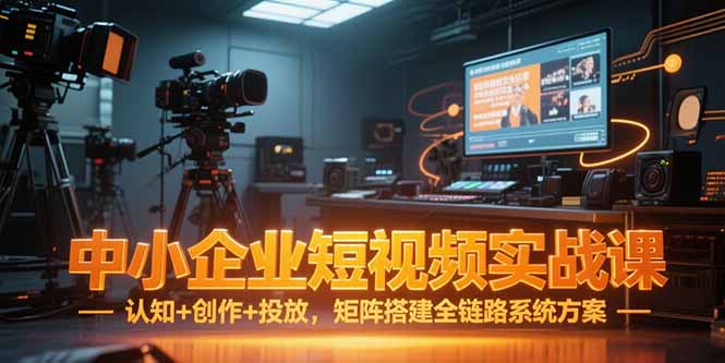 中小企业短视频实战课，认知+创作+投放，矩阵搭建全链路系统方案-HEIXMI（中国站）