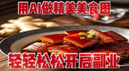 用AI做精美美食图，无需专业设备拍摄，轻轻松松开启副业-HEIXMI（中国站）