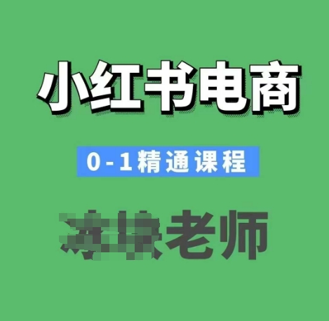 小红书电商0-1精通课程，小红书开店必学课程-HEIXMI（中国站）