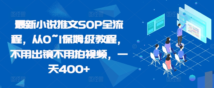 最新小说推文SOP全流程，从0~1保姆级教程，不用出镜不用拍视频，一天400+-HEIXMI（中国站）
