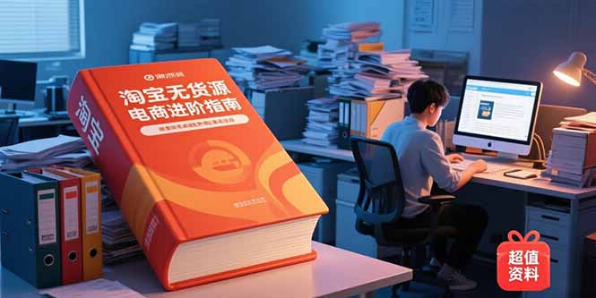淘宝无货源电商进阶指南，包含新人课、进阶课，配套资料，蓝海选品等-HEIXMI（中国站）