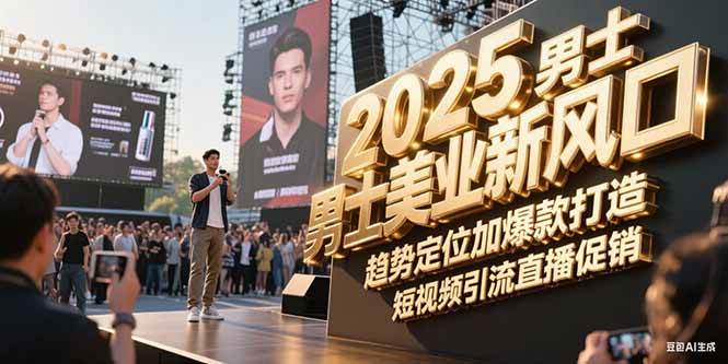 2025男士美业新风口，趋势定位加爆款打造，短视频引流直播促销 - HEIXMI（中国站）-HEIXMI（中国站）