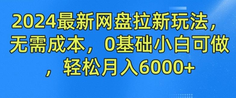 2024最新网盘拉新玩法，无需成本，0基础小白可做，轻松月入6000+【揭秘】-HEIXMI（中国站）