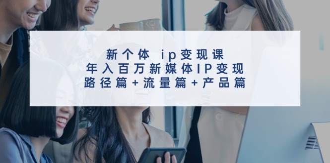 新个体ip变现课，年入百万新媒体IP变现，路径篇+流量篇+产品篇-HEIXMI（中国站）