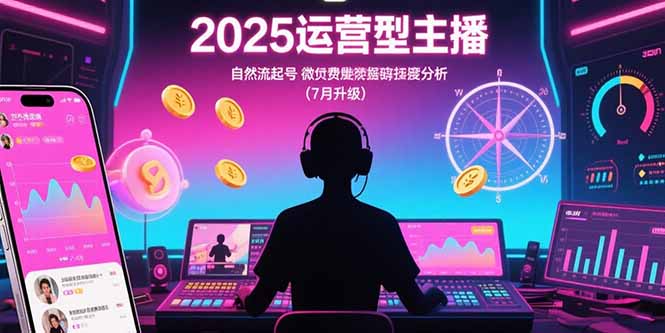 2025运营型主播：自然流起号，微付费投放技巧，罗盘数据深度解析(7月更新-HEIXMI（中国站）