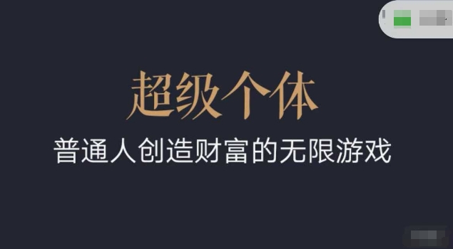 超级个体2024-2025翻盘指南，普通人创造财富的无限游戏-HEIXMI（中国站）
