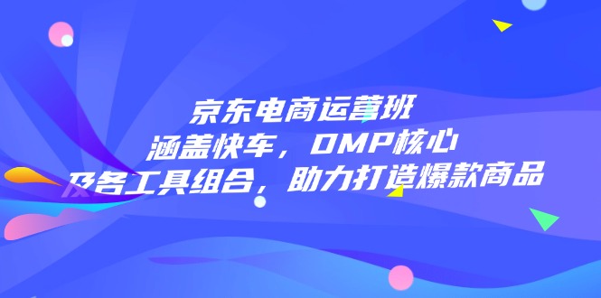 京东电商运营班：涵盖快车，DMP核心及各工具组合，助力打造爆款商品-HEIXMI（中国站）
