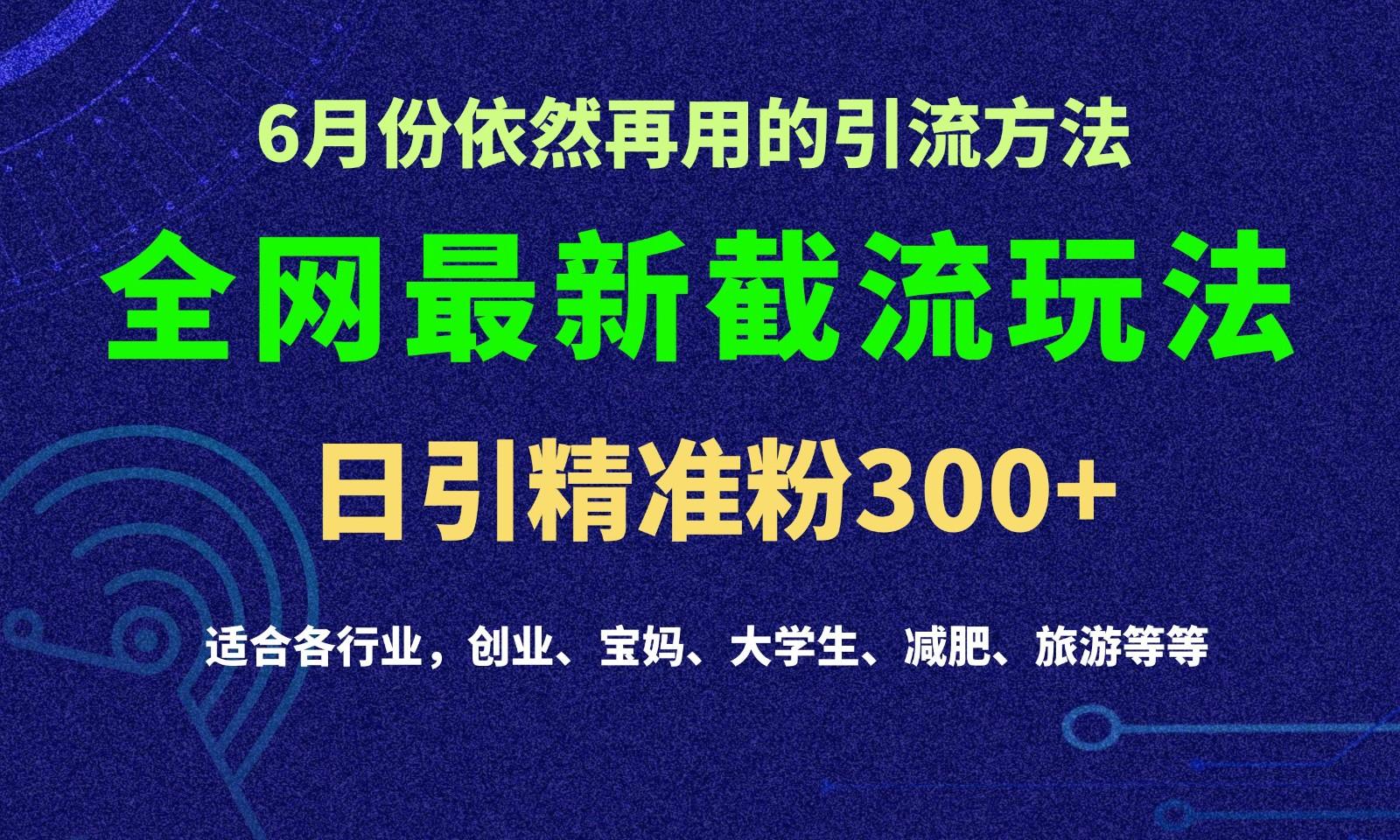 2024全网最新截留玩法，每日引流突破300+-HEIXMI（中国站）