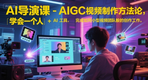AI导演课-AIGC视频制作方法论，学会一个人+AI工具，完成如同小型视频团队般的创作工作，实现导演梦 - HEIXMI（中国站）-HEIXMI（中国站）