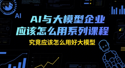 AI与大模型企业应该怎么用系列课程，究竟应该怎么用好大模型-HEIXMI（中国站）