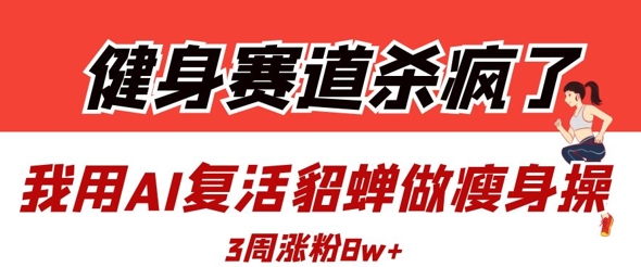 健身赛道杀疯了？我用AI复活貂蝉做瘦身操，3周涨粉8W-HEIXMI（中国站）