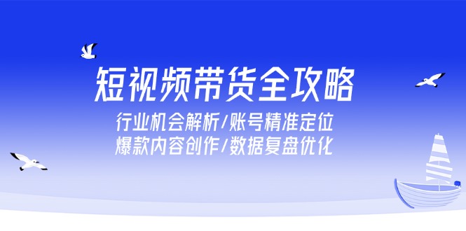 短视频带货全攻略，行业机会解析/账号精准定位/爆款内容创作/数据复盘优化 - HEIXMI（中国站）-HEIXMI（中国站）