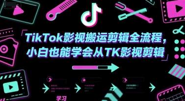 TikTok影视搬运剪辑全流程，小白也能学会从TK影视剪辑-HEIXMI（中国站）