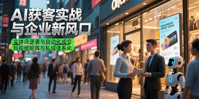 AI获客实战与企业新风口，实体店逆袭与自动化成交 短视频矩阵与私域体系化-HEIXMI（中国站）