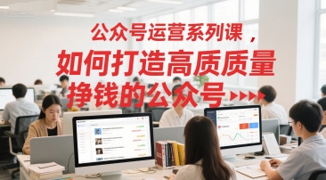 公众号运营系列课，如何打造高质量挣钱的公众号 - HEIXMI（中国站）-HEIXMI（中国站）