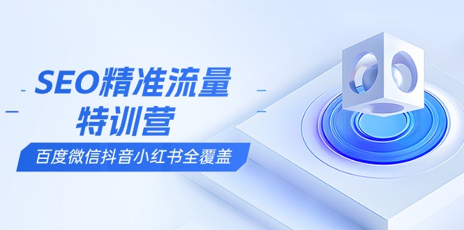 SEO精准流量特训营，百度微信抖音小红书全覆盖，带你搞懂搜索优化核心技巧-HEIXMI（中国站）