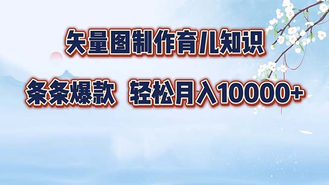 矢量图制作育儿知识，条条爆款，月入10000+-HEIXMI（中国站）