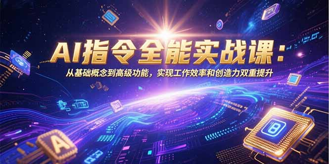 AI指令全能实战课：从基础概念到高级功能，实现工作效率和创造力双重提升-HEIXMI（中国站）