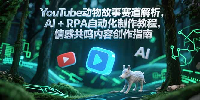 YouTube动物故事赛道解析，AI+RPA自动化制作教程，情感共鸣内容创作指南 - HEIXMI（中国站）-HEIXMI（中国站）