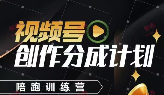 视频号创作分成计划陪跑训练营，手把手教会你如何制作视频，细水长流型项目-HEIXMI（中国站）