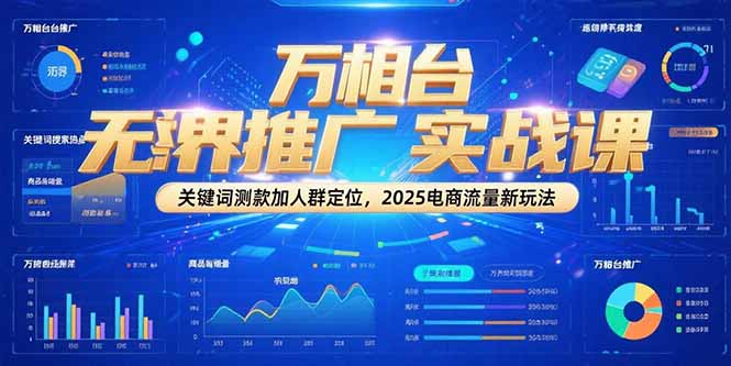 万相台无界推广实战课，关键词测款加人群定位，2025电商流量新玩法 - HEIXMI（中国站）-HEIXMI（中国站）