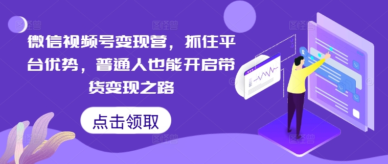 微信视频号变现营，抓住平台优势，普通人也能开启带货变现之路-HEIXMI（中国站）