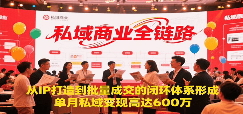 私域商业全链路，从IP打造到批量成交的闭环体系形成，单月私域变现600万-HEIXMI（中国站）