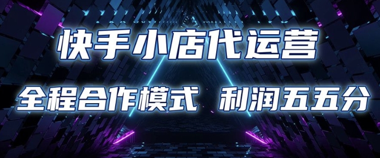 快手小店代运营 限时托管计划 合作模式 利润五五分成【揭秘】-HEIXMI（中国站）