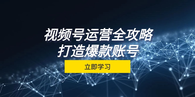 视频号运营全攻略，从定位到成交一站式学习，视频号核心秘诀，打造爆款…-HEIXMI（中国站）