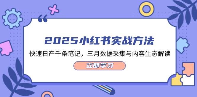 2025小红书实战方法，快速日产千条笔记，三月数据采集与内容生态解读-HEIXMI（中国站）