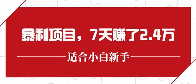最新暴利项目，每单收益轻松在300以上，7天赚了2.4万-HEIXMI（中国站）