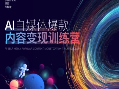 AI自媒体爆款内容变现训练营，20%底层逻辑，60%实操方法，20%案例拆解(即学即用)-HEIXMI（中国站）