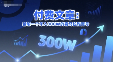 付费文章：拆解一个年入300W的喜马拉雅账号-HEIXMI（中国站）