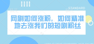 网剧如何涨粉，如何精准地去涨我们的短剧粉丝-HEIXMI（中国站）