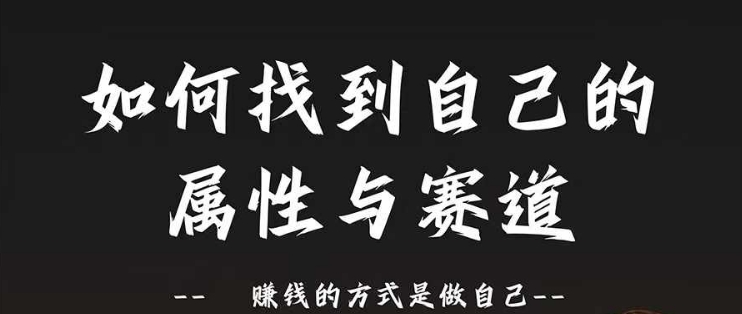 赛道和属性2.0：如何找到自己的属性与赛道，赚钱的方式是做自己-HEIXMI（中国站）