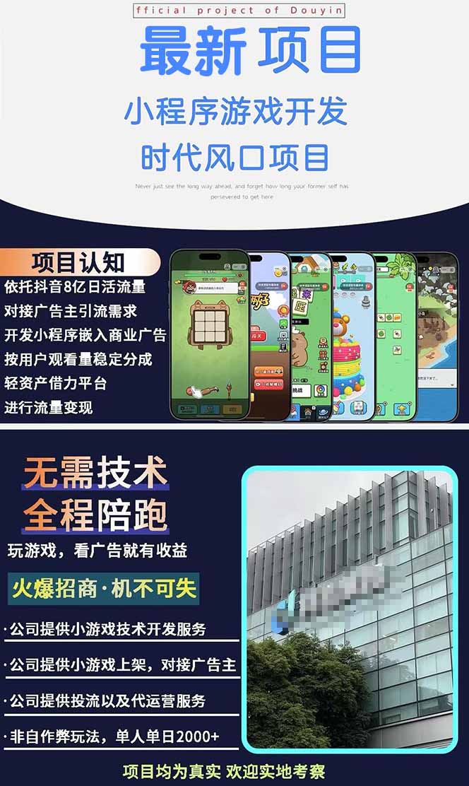 图片[1]-2025最热抖音项目 Ai时代风口项目小程序游戏开发 实测单个游戏日收入1800+-HEIXMI（中国站）
