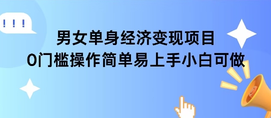 女单身经济项目变现周期长可复购率高日入1k+-HEIXMI（中国站）