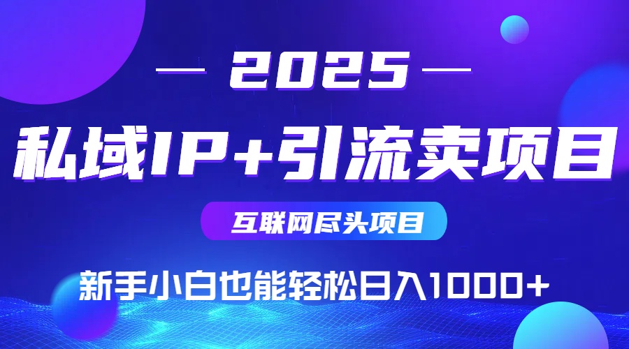 私域IP+卖项目，普通人小白也能轻松实现日入1000+-HEIXMI（中国站）