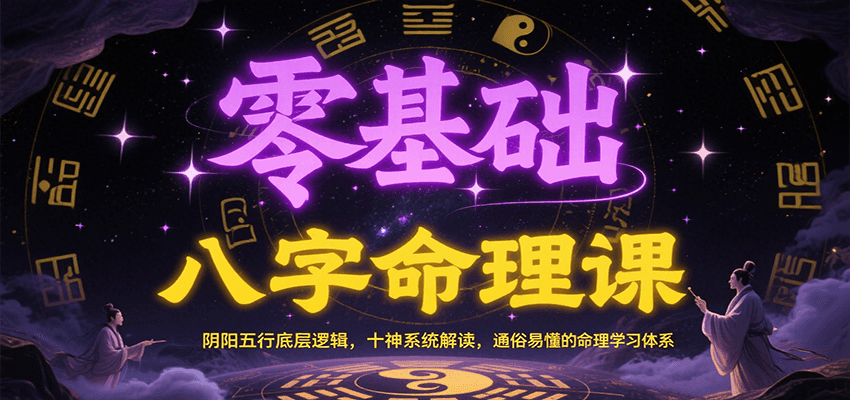 零基础八字命理课：阴阳五行底层逻辑，十神系统解读，通俗易懂的命理学习体系-HEIXMI（中国站）