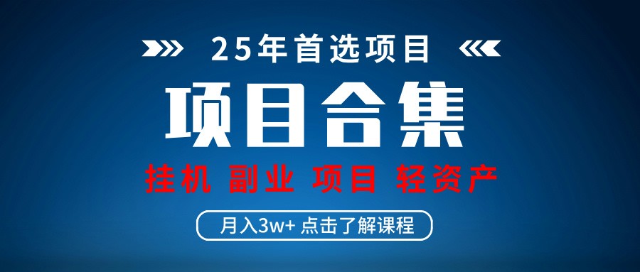 实操项目合集 挂机类型 直播类型 轻资产创业类型 课程分享各项目介绍和原理-HEIXMI（中国站）