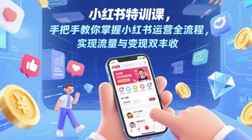 小红书特训课，手把手教你掌握小红书运营全流程，实现流量与变现双丰收 - HEIXMI（中国站）-HEIXMI（中国站）