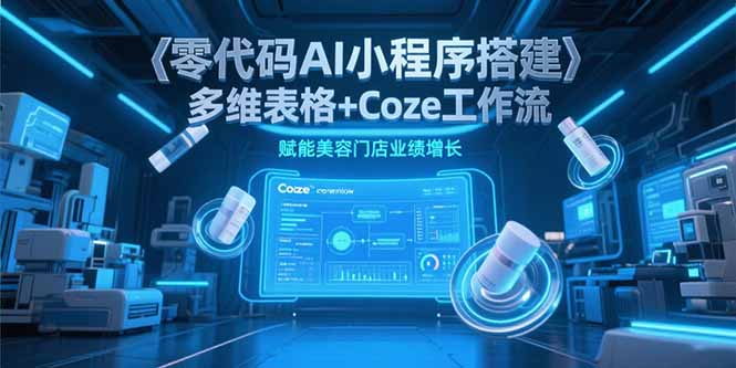 零代码AI小程序搭建，多维表格+Coze工作流，赋能美容门店业绩增长-HEIXMI（中国站）