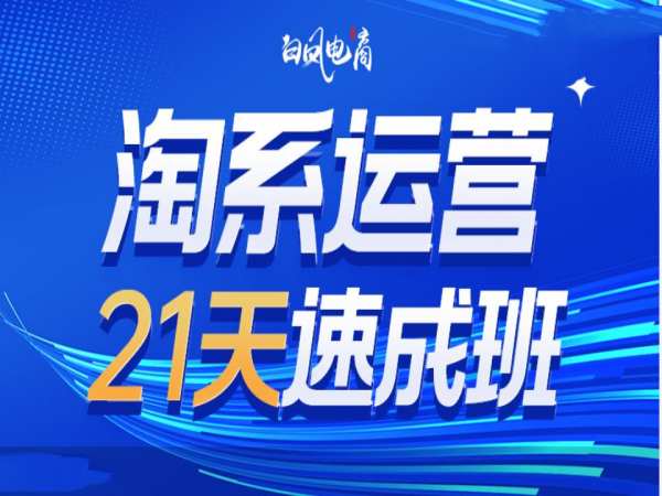 淘系运营21天速成班35期，年前最后一波和2025方向-HEIXMI（中国站）