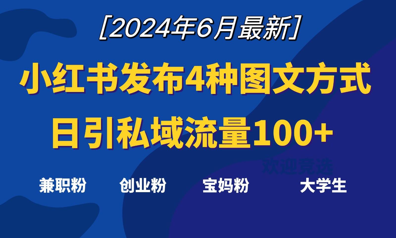 小红书发布这4种图文，就能日引私域流量100+-HEIXMI（中国站）